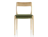 Scandinavian chair natural wood stain olive green fabric seat Scandinavian chair natural wood stain olive green fabric seat