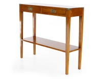 Console marine bois teinte merisier Console marine bois teinte merisier