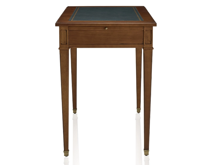 Bureau ancien style directoire plateau cuir vert L110 cm Bureau ancien style directoire plateau cuir vert L110 cm