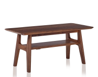 Rectangular walnut coffee table natural tint 100x50 cm 100x50 cm Rectangular walnut coffee table natural tint 100x50 cm 100x50 cm