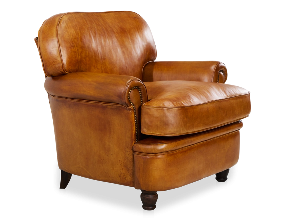 Fauteuil club cuir cognac Fauteuil club cuir cognac