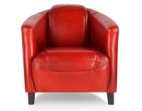 Leather club armchair red Leather club armchair red