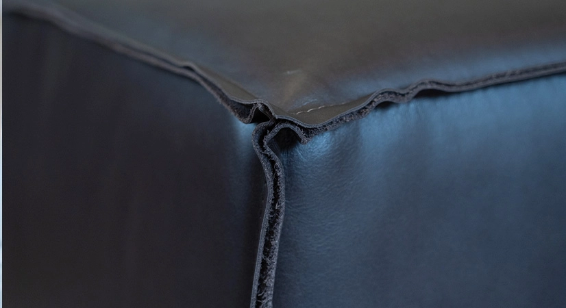 Pouf cuir de vachette chocolat Pouf cuir de vachette chocolat