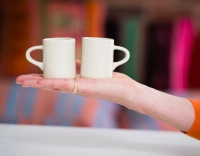 Tasse à café en céramique crème Tasse à café en céramique crème