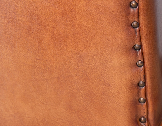 Fauteuil de bureau cuir marron clair