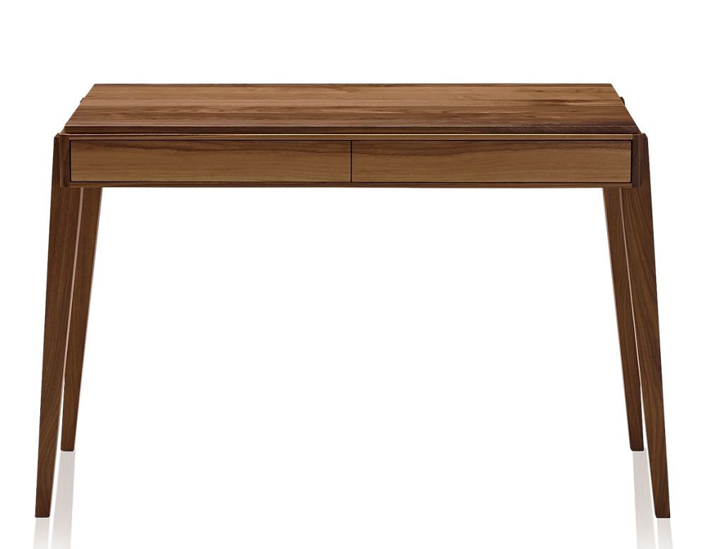 Bureau scandinave en noyer teinte naturelle L120 cm Bureau scandinave en noyer teinte naturelle L120 cm