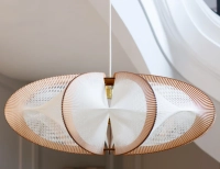 Wood and cotton thread twisted weaving large model pendant light Wood and cotton thread twisted weaving large model pendant light
