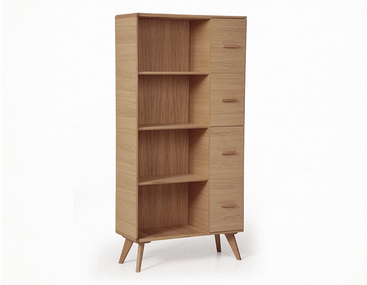 Bibliothèque en chêne bois teinte naturelle Bibliothèque en chêne bois teinte naturelle