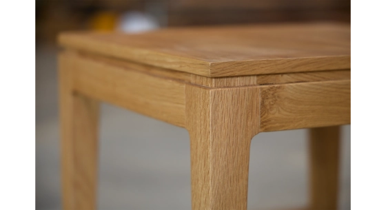 Tabouret de bar design H40 cm bois teinte naturelle