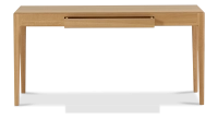 Bureau design en chêne teinte naturelle dorée L150 cm