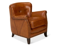 Leather club armchair light brown Leather club armchair light brown