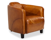 Fauteuil club cuir cognac Fauteuil club cuir cognac