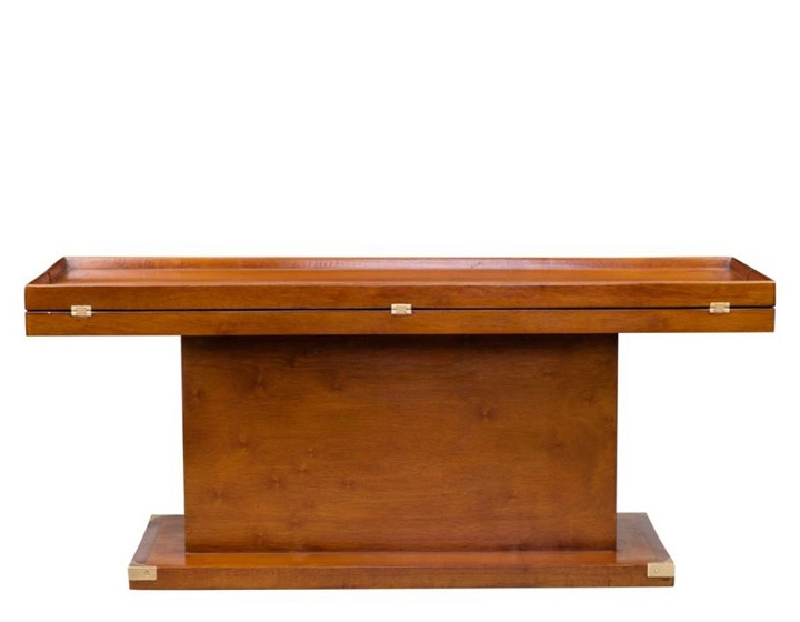Table basse marine pliante bois teinte merisier Table basse marine pliante bois teinte merisier