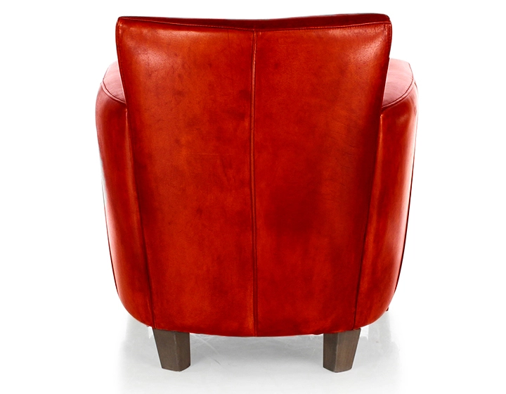Leather club armchair red Leather club armchair red