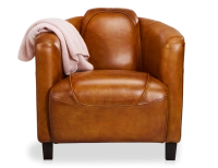 Fauteuil club cuir cognac Fauteuil club cuir cognac