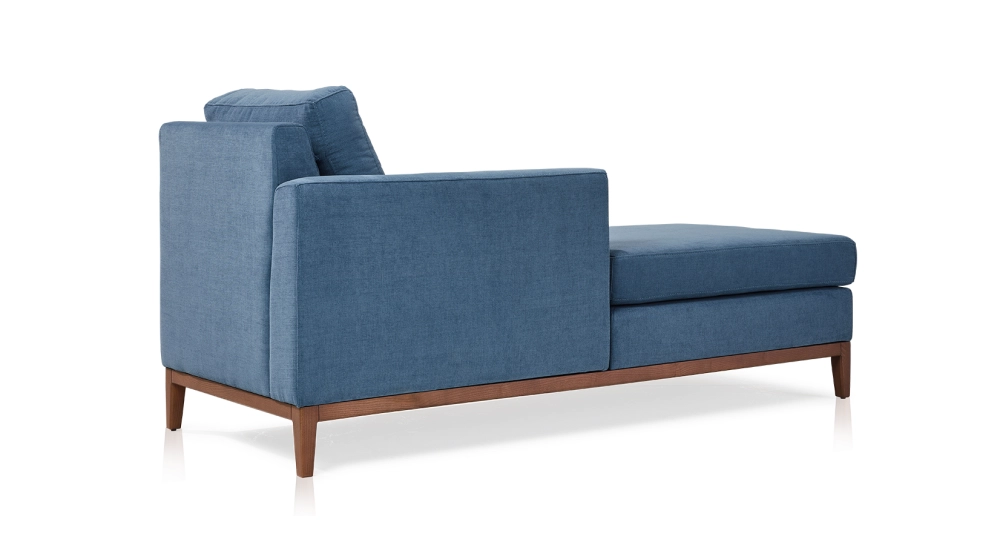 Méridienne gauche tissu bleu jean Méridienne gauche tissu bleu jean