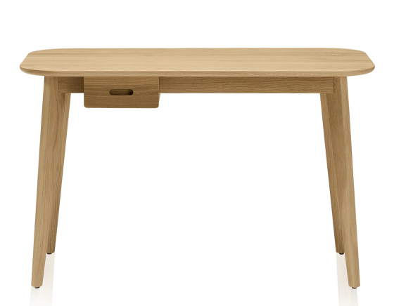 Bureau scandinave en chêne teinte naturelle L120 cm