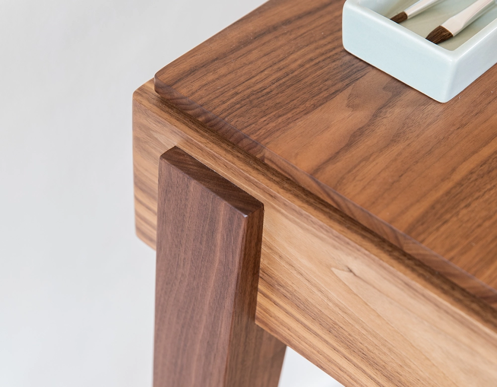 Scandinavian walnut desk natural tint L80 cm Scandinavian walnut desk natural tint L80 cm