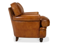 Fauteuil club cuir marron clair Fauteuil club cuir marron clair