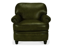 Leather club armchair olive green Leather club armchair olive green