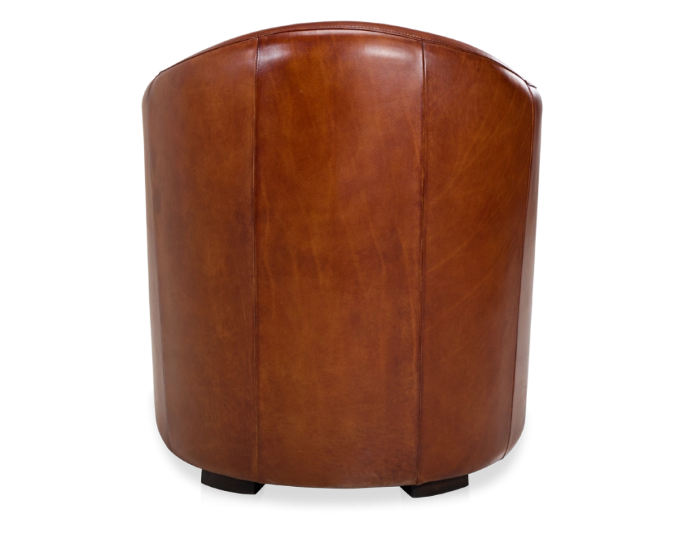 Fauteuil club cuir marron clair Fauteuil club cuir marron clair