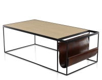 Table basse industrielle chêne naturel Table basse industrielle chêne naturel