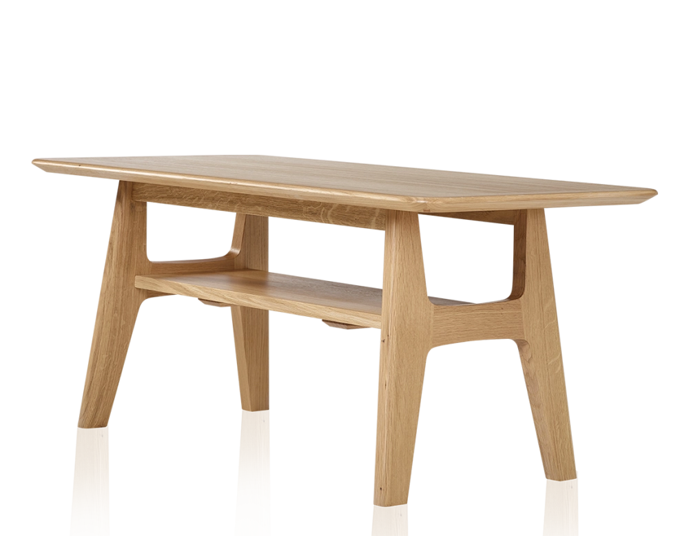 Rectangular oak coffee table natural tint 100x50 cm 100x50 cm Rectangular oak coffee table natural tint 100x50 cm 100x50 cm