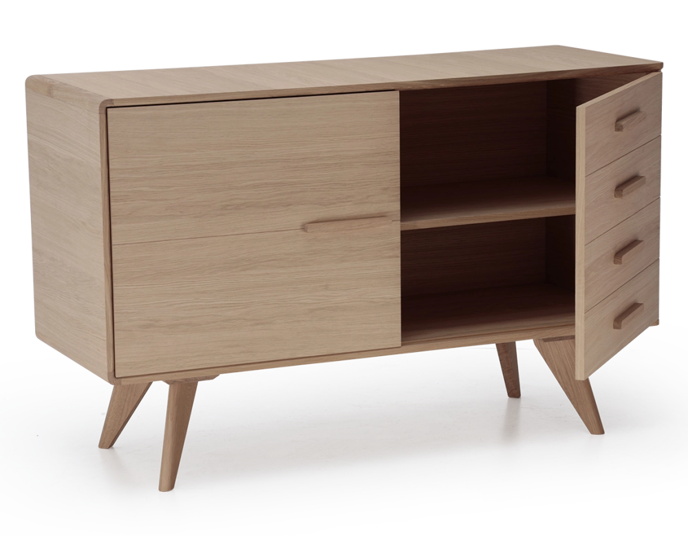 Buffet 2 portes en chêne bois teinte naturelle Buffet 2 portes en chêne bois teinte naturelle