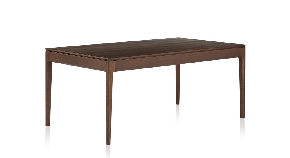 8 person oak dining table dark brown tint wooden top 210x90 cm 8 person oak dining table dark brown tint wooden top 210x90 cm