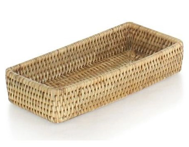 Corbeille rectangulaire en rotin naturel Corbeille rectangulaire en rotin naturel