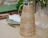 Thermos en rotin naturel 1.3 litre Thermos en rotin naturel 1.3 litre