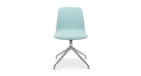 Office chair with 5 branches assise tissu bleu ciel