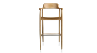 Bar stool h80 cm natural wood stain