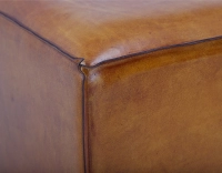 Pouf cuir cognac Pouf cuir cognac