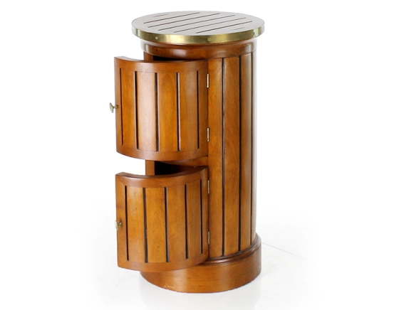 Somno side table cherry-stained wood and wooden top