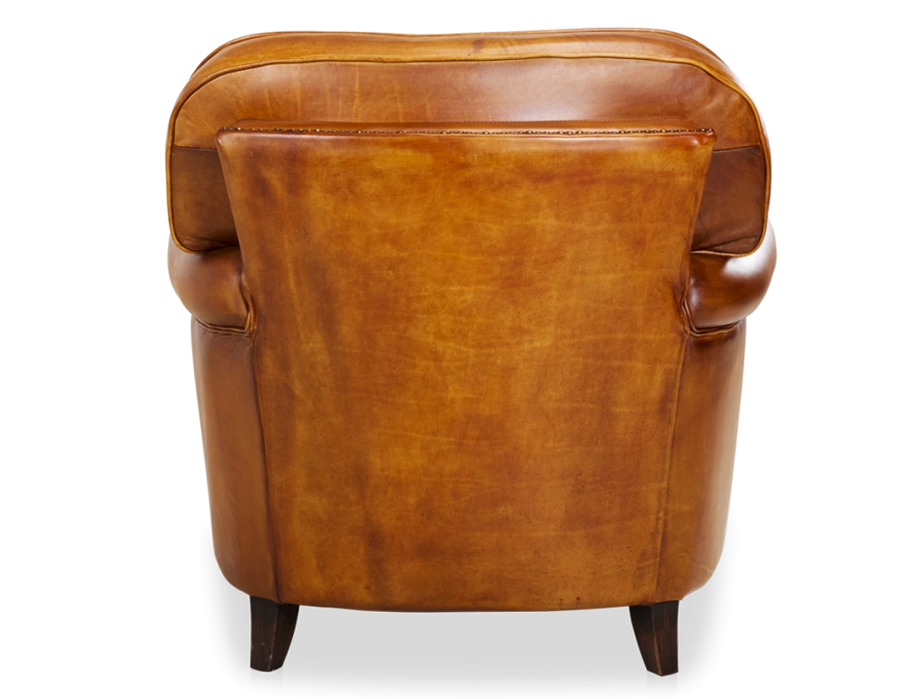 Fauteuil club cuir cognac Fauteuil club cuir cognac
