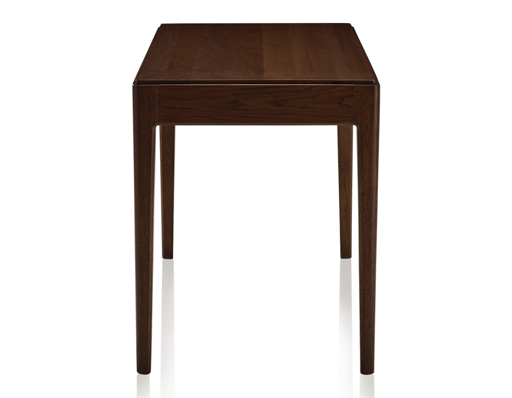 Bureau design en chêne teinte marron foncé L150 cm Bureau design en chêne teinte marron foncé L150 cm