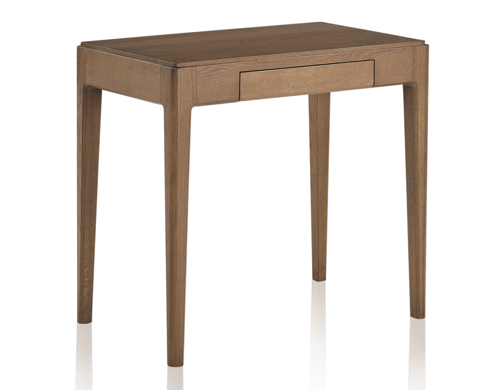 Bureau design en chêne teinte noyer L80 cm Bureau design en chêne teinte noyer L80 cm