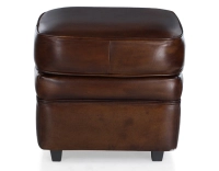 Pouf cuir marron soutenu Pouf cuir marron soutenu