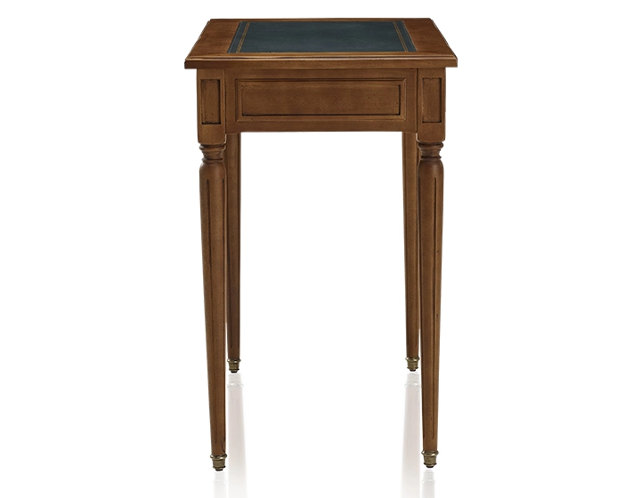 Bureau ancien style Louis XVI plateau cuir vert L80 cm Bureau ancien style Louis XVI plateau cuir vert L80 cm
