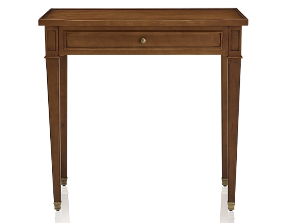 Bureau ancien style directoire plateau bois L80 cm