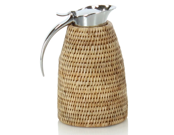 Thermos en rotin naturel 0,6 litre