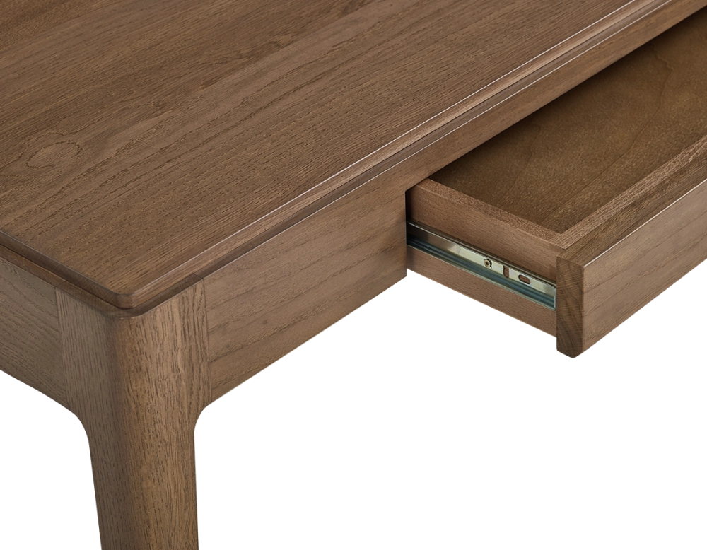 Bureau design en chêne teinte noyer L120 cm Bureau design en chêne teinte noyer L120 cm