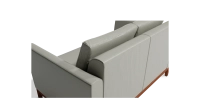 Canapé design 2 places cuir gris perle Canapé design 2 places cuir gris perle