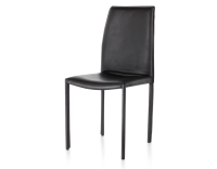 Chaise vintage cuir noir Chaise vintage cuir noir