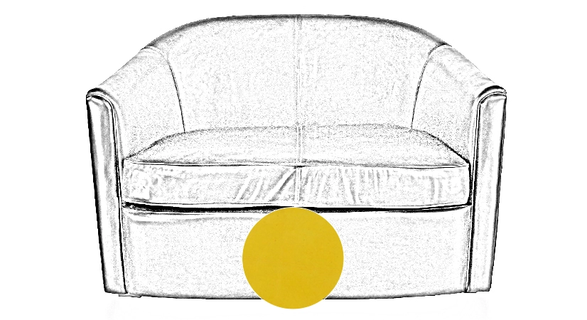 2 seater leather club sofa yellow 2 seater leather club sofa yellow