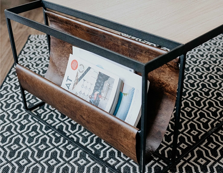 Table basse industrielle chêne naturel Table basse industrielle chêne naturel