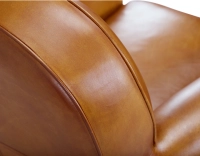 Fauteuil club cuir cognac accoudoirs cloutés Fauteuil club cuir cognac accoudoirs cloutés