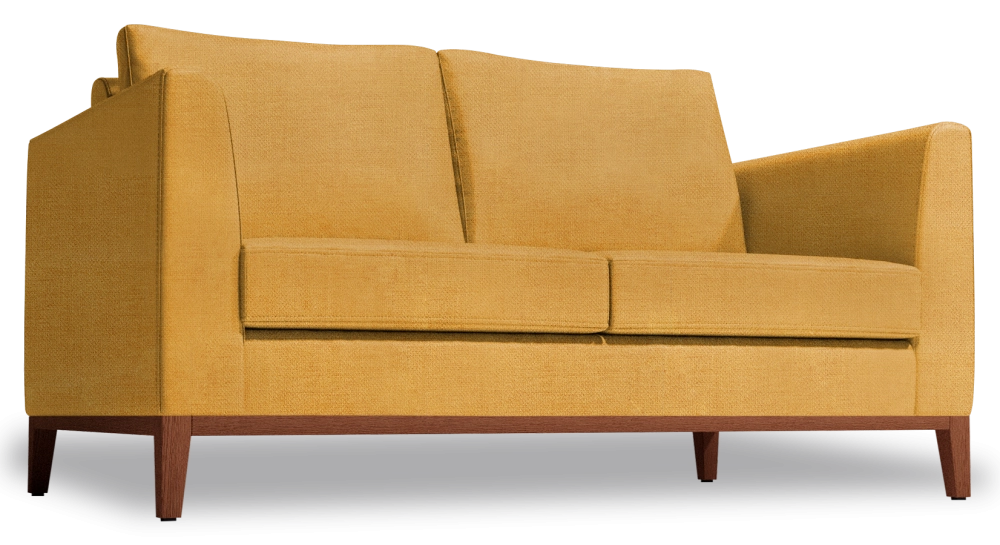 2-seater sofa design yellow fabric 2-seater sofa design yellow fabric