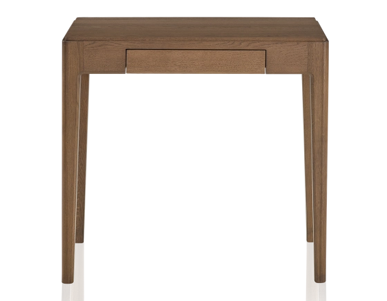 Bureau design en chêne teinte noyer L80 cm